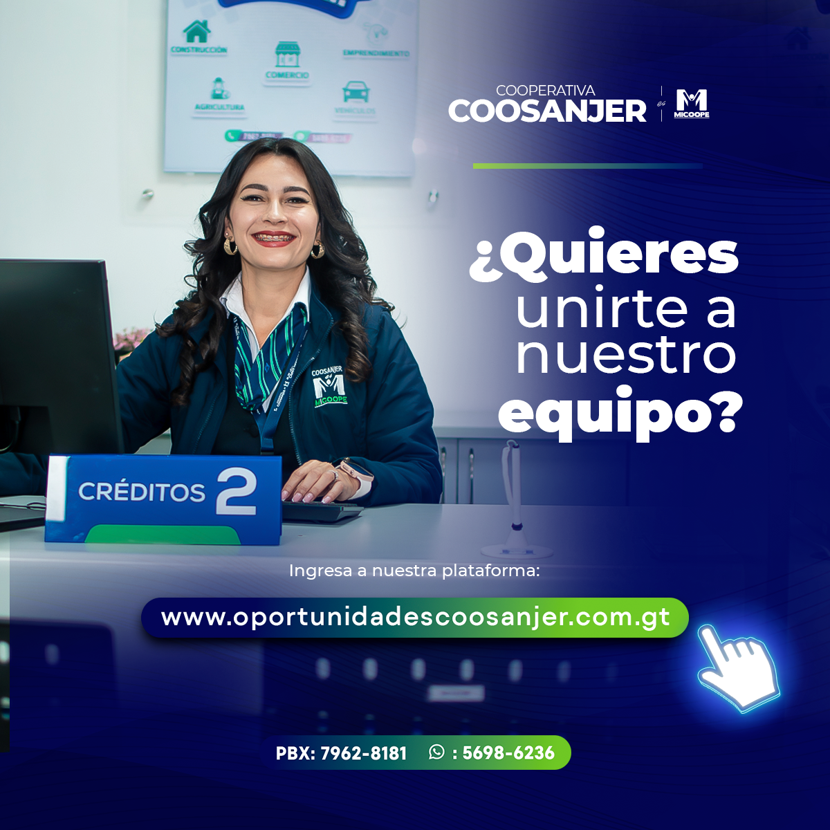 ¡Se parte de nuestro Equipo!